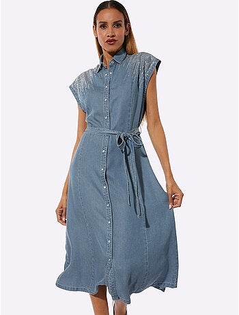 Robe En Jean Qualité Lyocell - Taille Standard - Helline