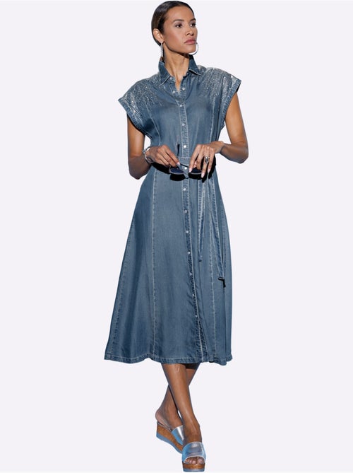 Robe En Jean Qualité Lyocell - Taille Standard - helline - Kiabi