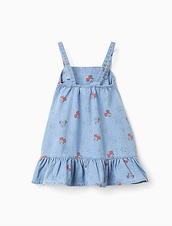 Robe en jean sans manches avec motif Minnie