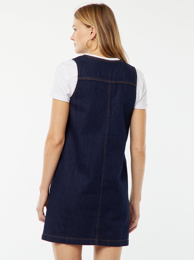 Robe en jean sans manches Bleu - Kiabi