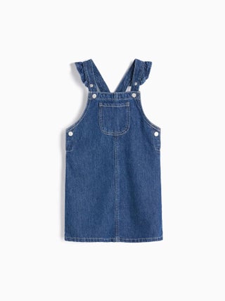 Robe en jean sans manches MO Fashion