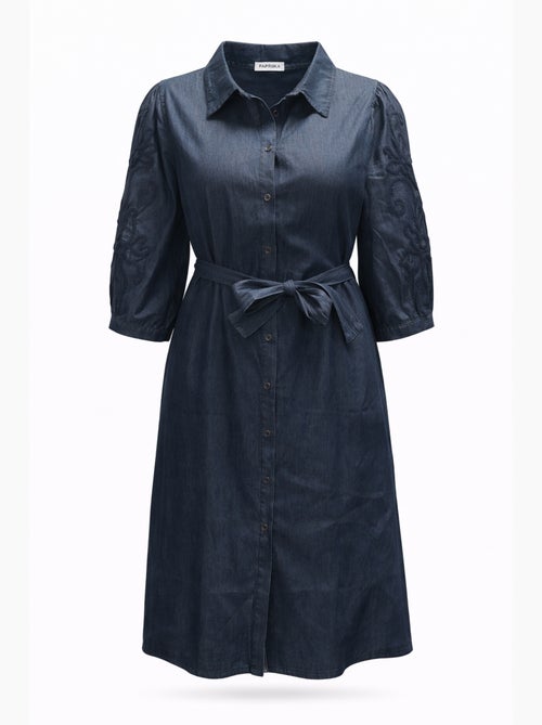 Robe en jeans avec broderies PAPRIKA - Kiabi