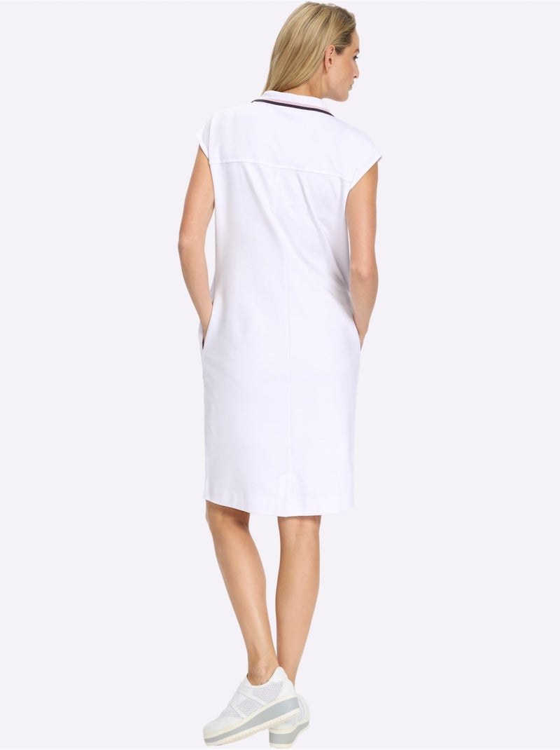 Robe En Jersey - Taille Standard - Helline Blanc - Kiabi