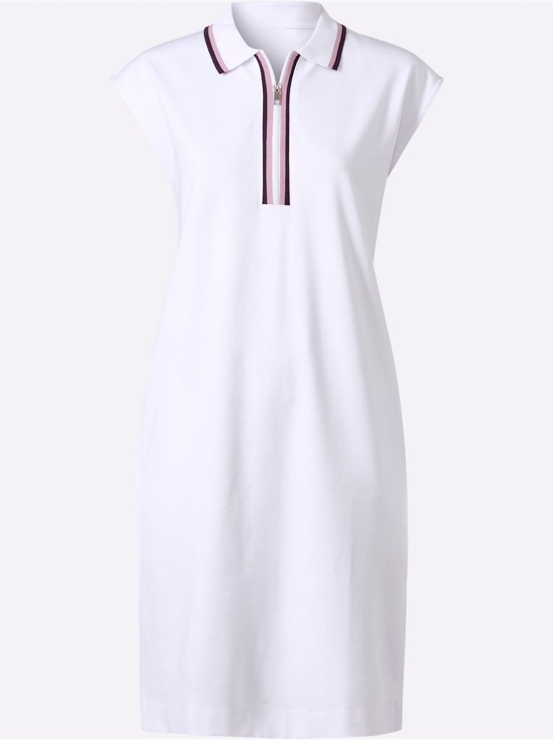 Robe En Jersey - Taille Standard - Helline Blanc - Kiabi