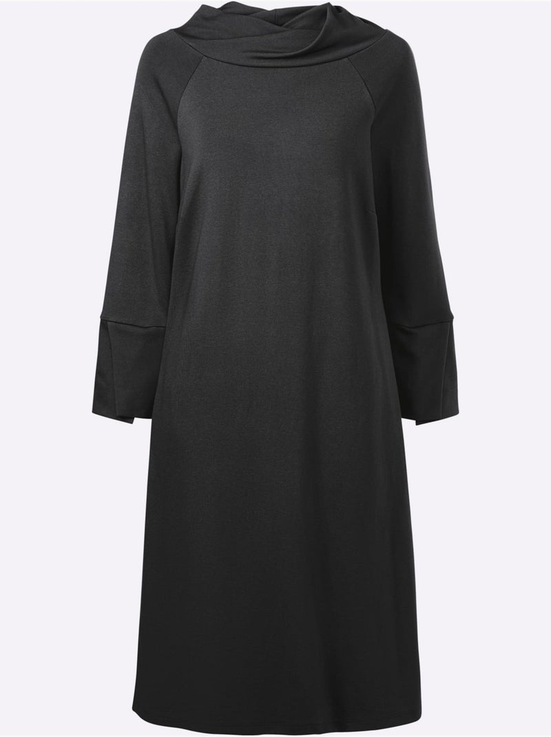 Robe En Jersey - Taille Standard - Helline Noir - Kiabi
