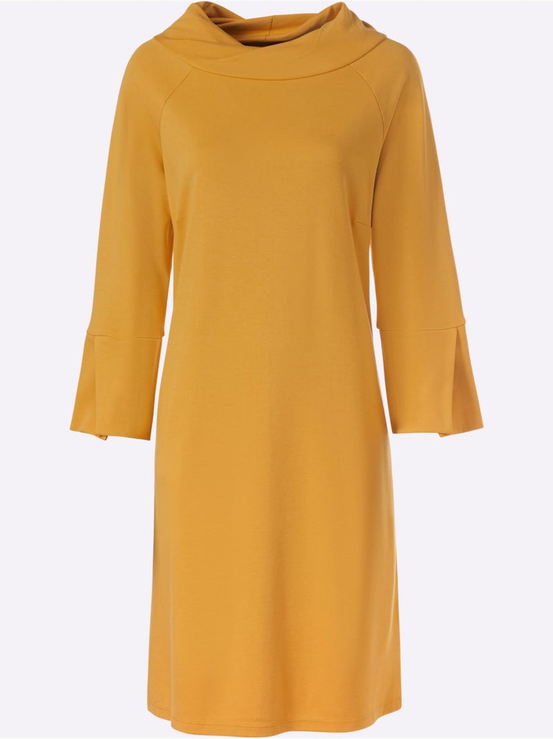Robe En Jersey - Taille Standard - Helline Ocre - Kiabi
