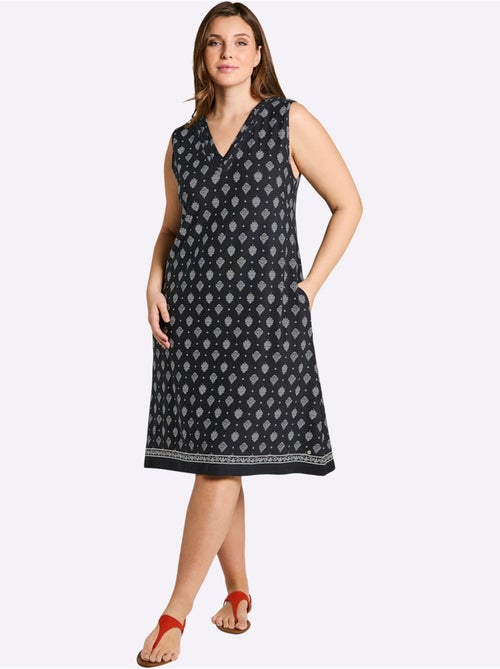 Robe En Jersey - Taille Standard - Sheego - Kiabi Robe En Jersey - Taille Standard - Sheego - Kiabi