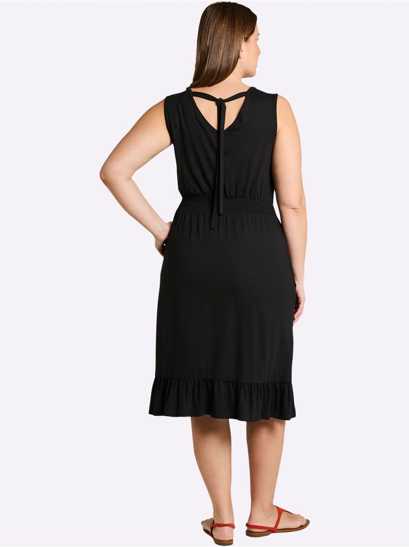 Robe En Jersey - Taille Standard - Sheego Noir - Kiabi