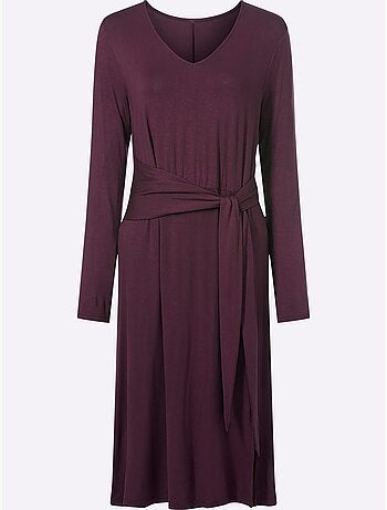 Robe En Jersey 95% Viscose - Taille Standard - Moda Vilona