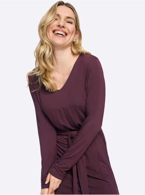 Robe En Jersey 95% Viscose - Taille Standard - Moda Vilona - Kiabi