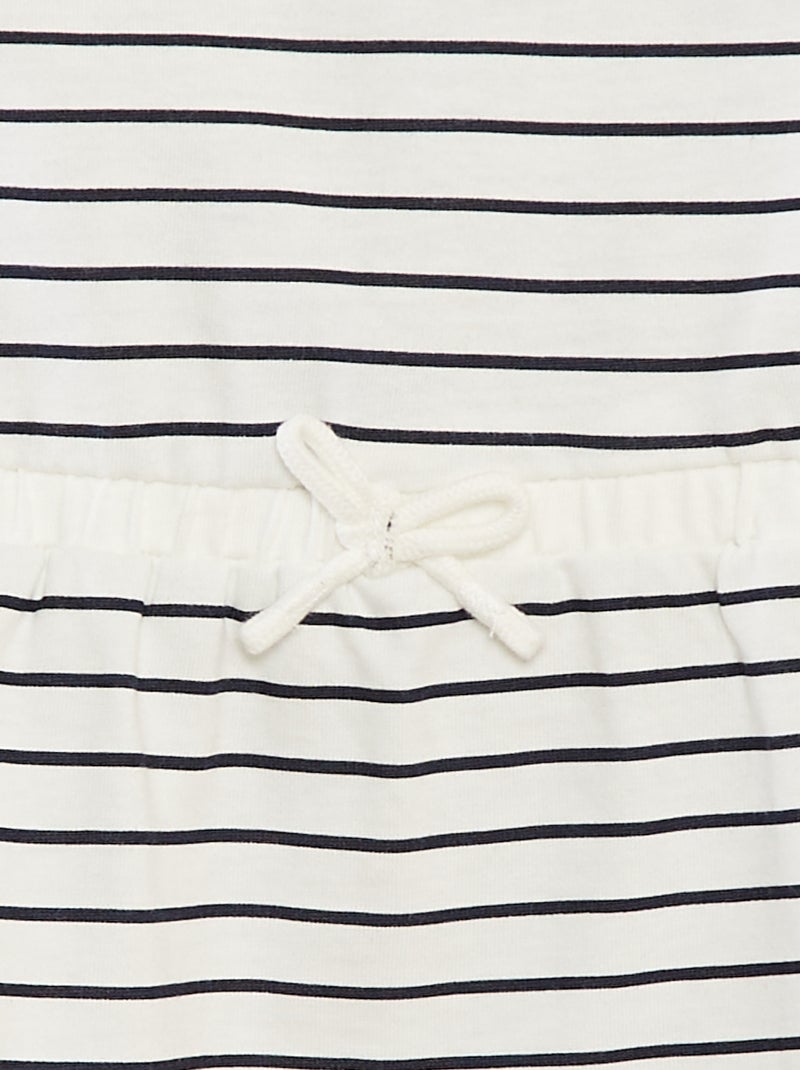 Robe en jersey à motif BLANC - Kiabi