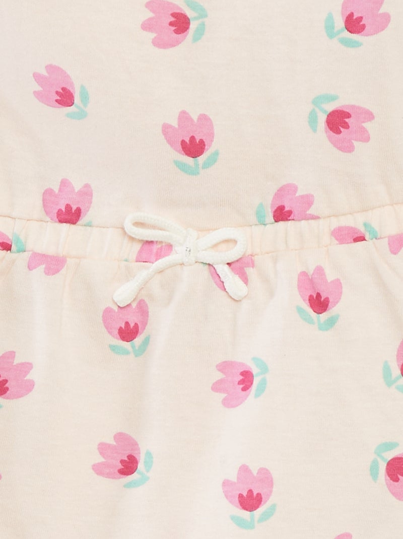 Robe en jersey à motif ROSE - Kiabi