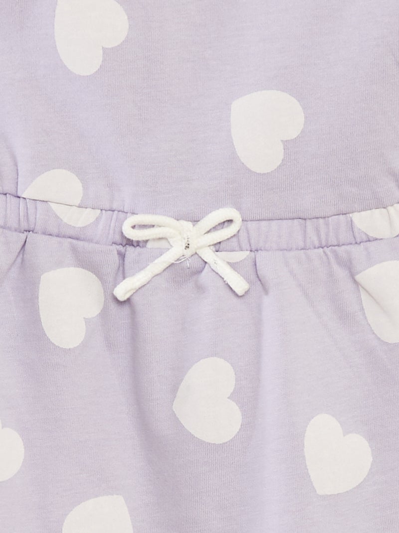 Robe en jersey à motif VIOLET - Kiabi