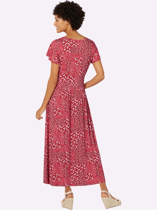 Robe en jersey avec col V et manches chauve-souris - Taille standard - Witt - Kiabi