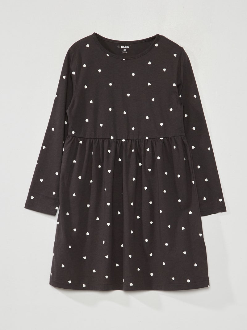 Robe en jersey avec imprimé Gris - Kiabi