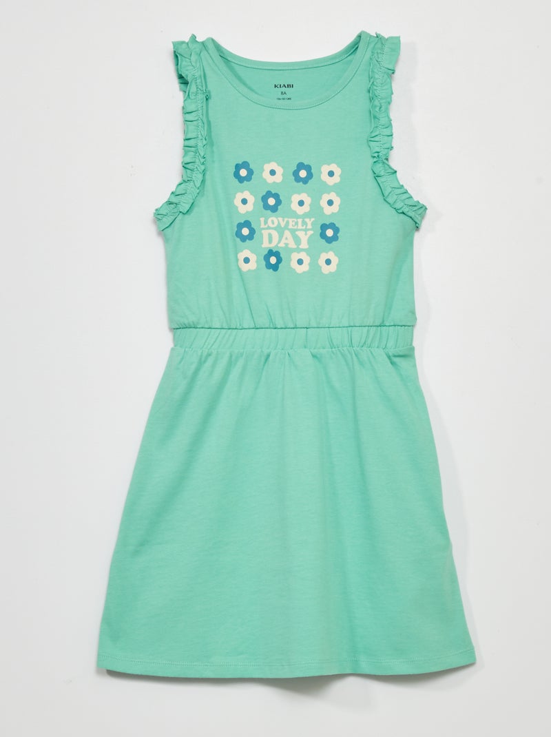 Robe en jersey avec imprimé Vert - Kiabi