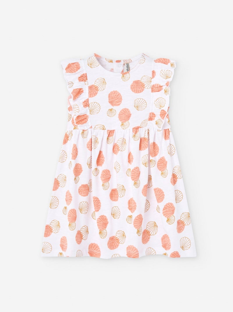 Robe en Jersey avec Motif Blanc - Kiabi