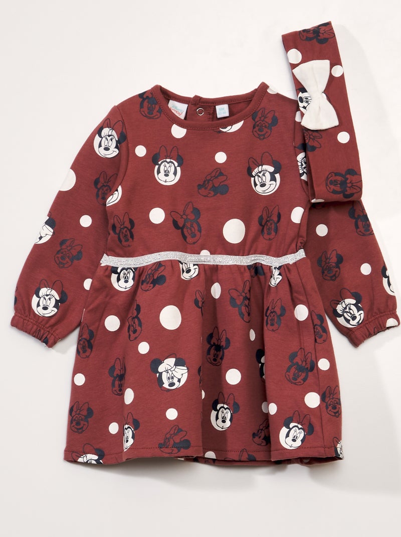 Robe en jersey + bandeau 'Minnie' - 2 pièces Rose - Kiabi