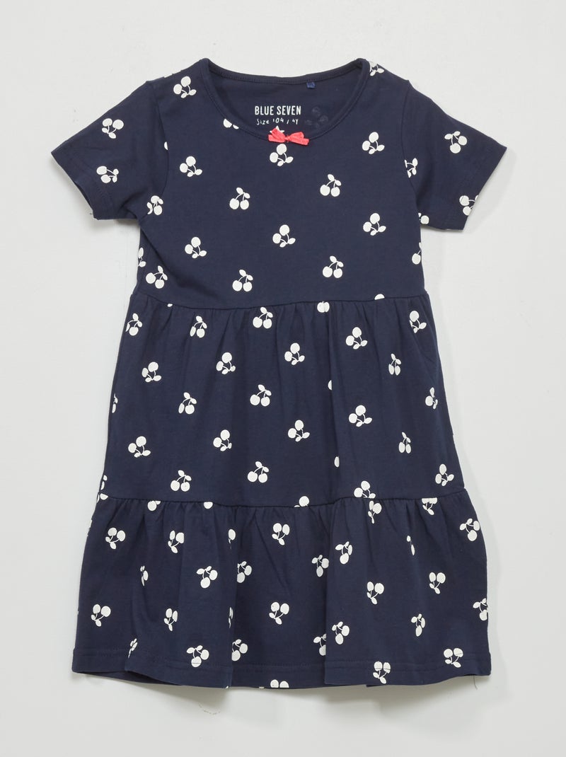 Robe en jersey bleu marine - Kiabi