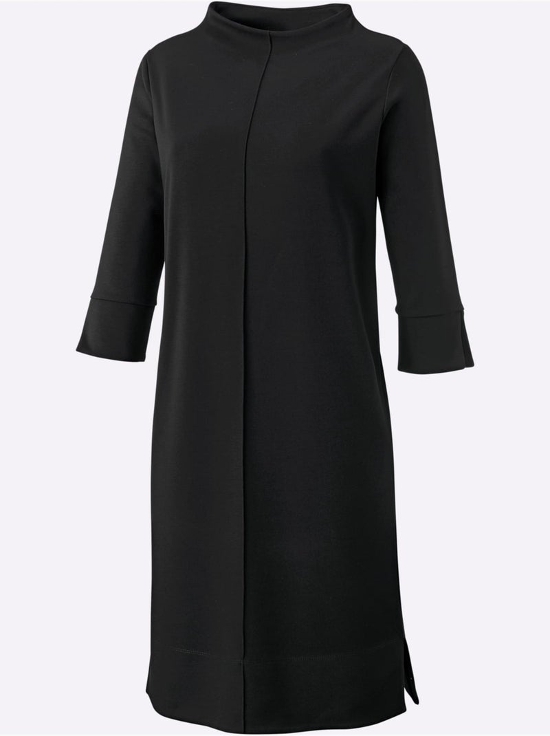 Robe En Jersey Coupe Affinante - Taille Standard - Witt Noir - Kiabi