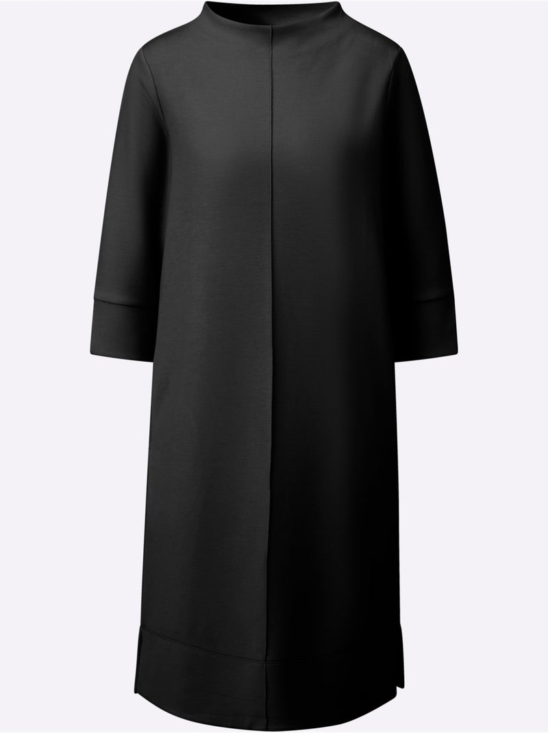 Robe En Jersey Coupe Affinante - Taille Standard - Witt Noir - Kiabi