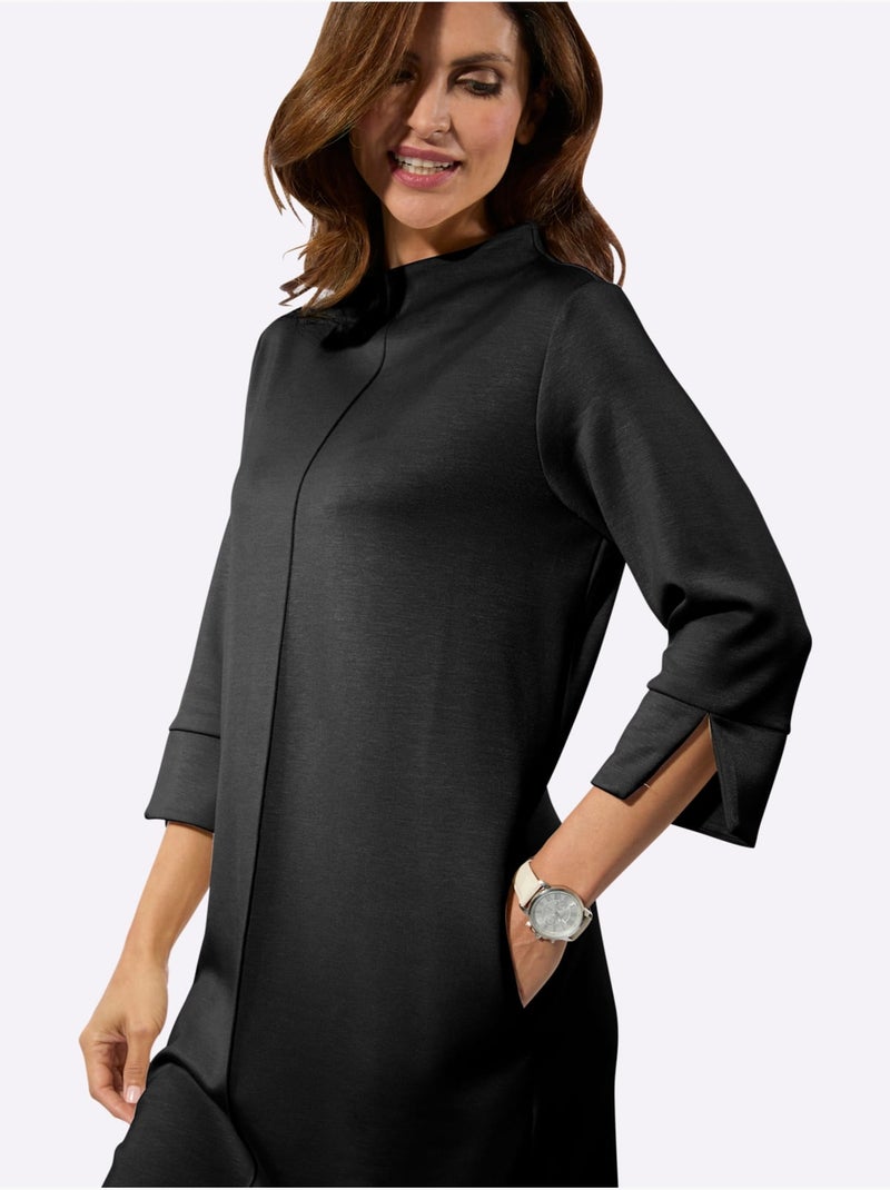 Robe En Jersey Coupe Affinante - Taille Standard - Witt Noir - Kiabi