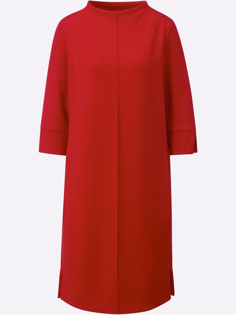 Robe En Jersey Coupe Affinante - Taille Standard - Witt Rouge - Kiabi