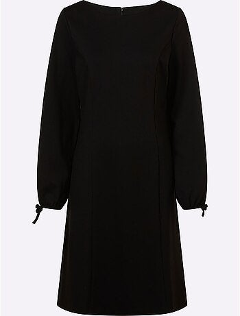 Robe En Jersey Coutures Princesse Structurantes - Taille Standard - Helline