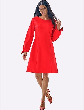 Robe En Jersey Coutures Princesse Structurantes - Taille Standard - Helline