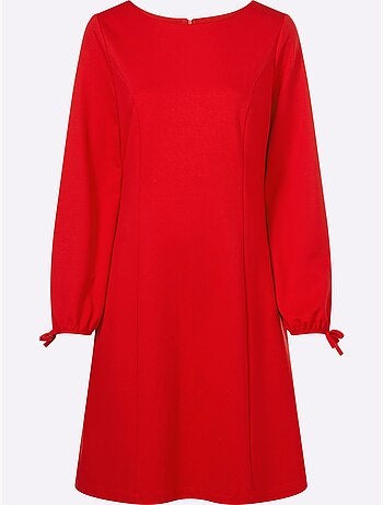 Robe En Jersey Coutures Princesse Structurantes - Taille Standard - Helline
