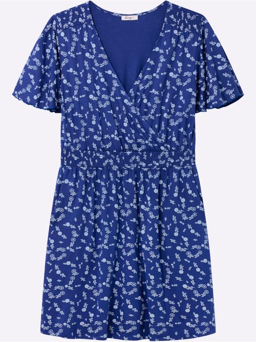 Robe En Jersey Encolure En V Affinante - Taille Standard - Sheego - Kiabi Robe En Jersey Encolure En V Affinante - Taille Standard - Sheego - Kiabi