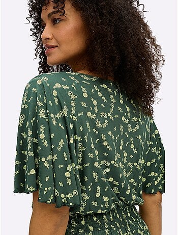 Robe En Jersey Encolure En V Affinante - Taille Standard - Sheego