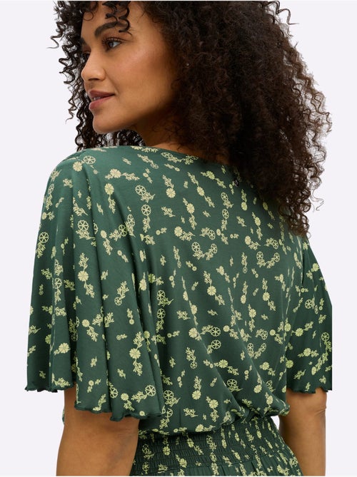 Robe En Jersey Encolure En V Affinante - Taille Standard - Sheego - Kiabi Robe En Jersey Encolure En V Affinante - Taille Standard - Sheego - Kiabi
