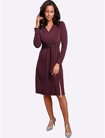 Robe En Jersey Encolure En V Chevauchante - Taille Standard - Witt