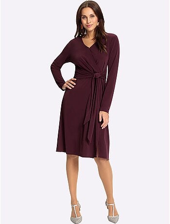 Robe En Jersey Encolure En V Chevauchante - Taille Standard - Witt