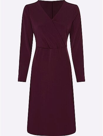 Robe En Jersey Encolure En V Chevauchante - Taille Standard - Witt