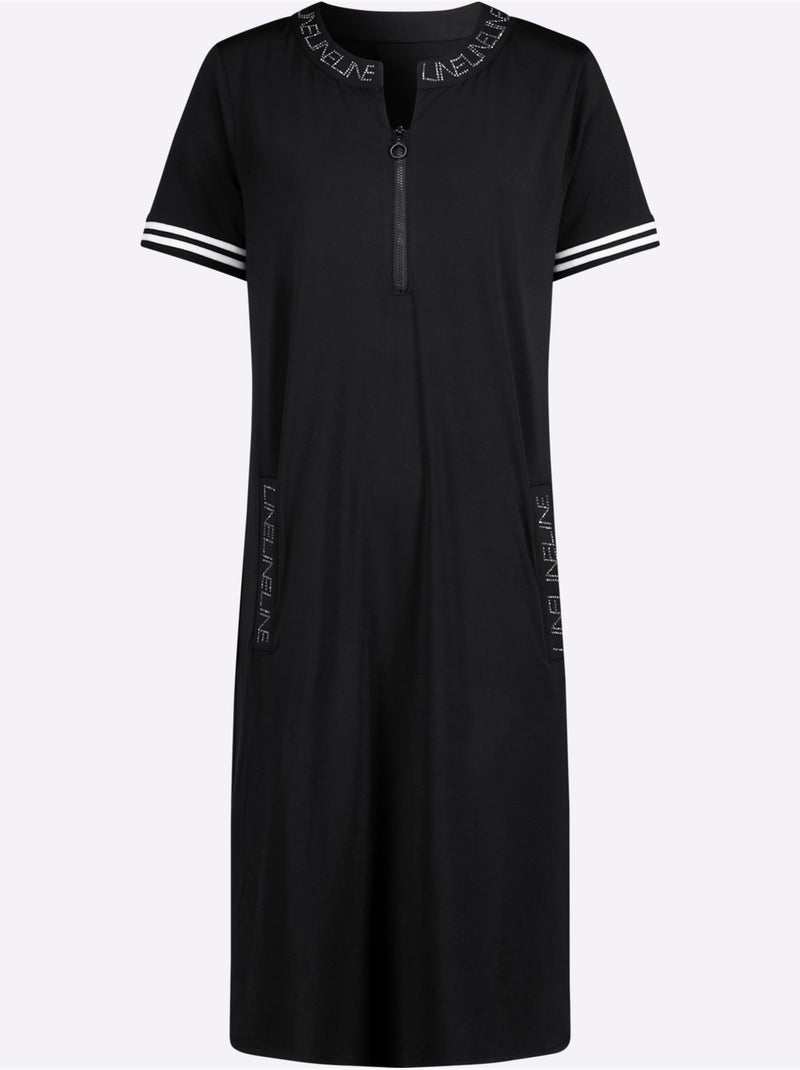 Robe En Jersey Entretien Très Facile - Taille Standard - helline Noir - Kiabi