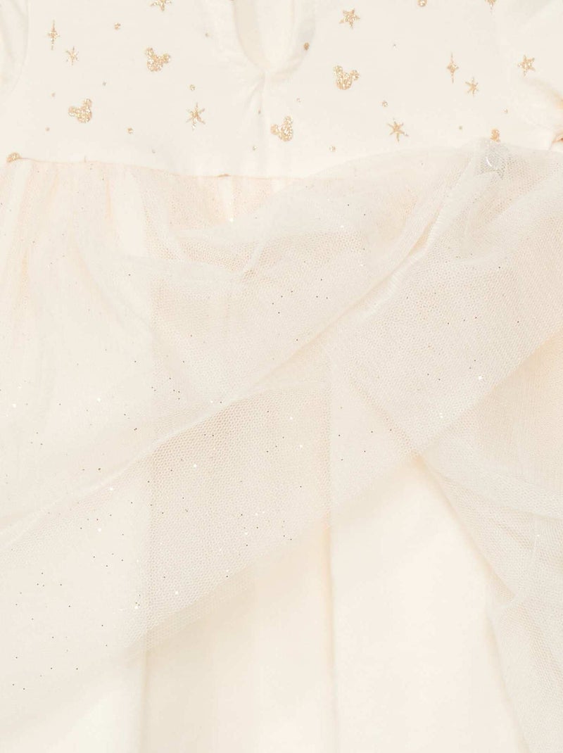 Robe en jersey et en tulle 'Disney' Blanc - Kiabi
