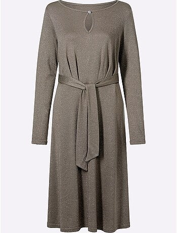 Robe En Jersey Fil Fantaisie Brillant - Taille Courte - Witt