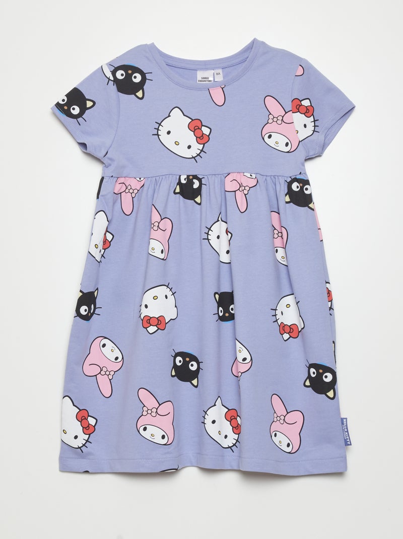 Robe en jersey 'Hello Kitty' Bleu - Kiabi