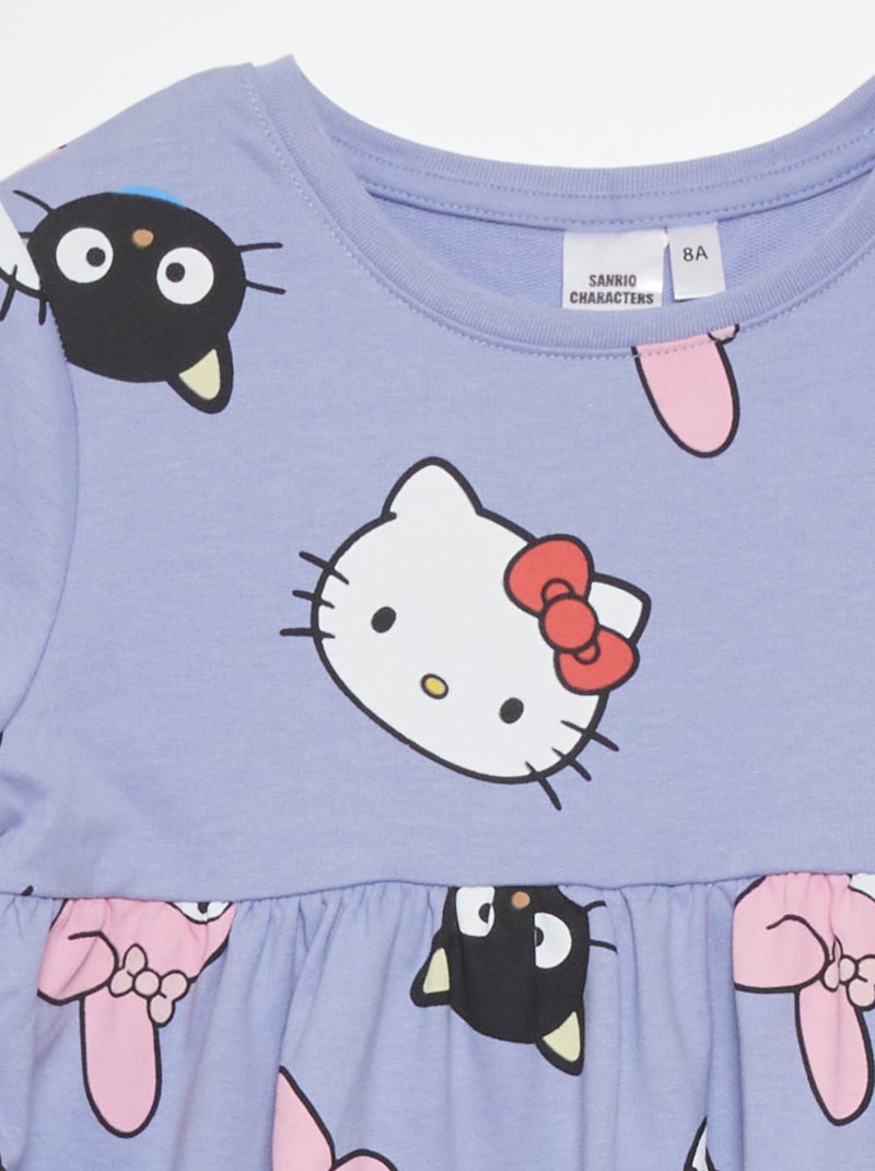 Robe en jersey 'Hello Kitty' Bleu - Kiabi