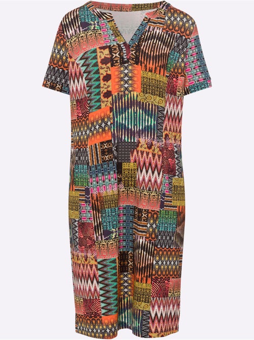Robe En Jersey Imprimé Mode - Taille Standard - Helline - Kiabi