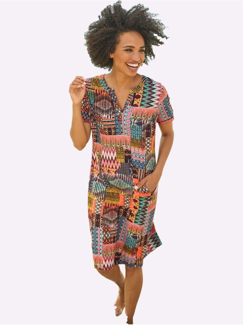 Robe En Jersey Imprimé Mode - Taille Standard - Helline - Kiabi