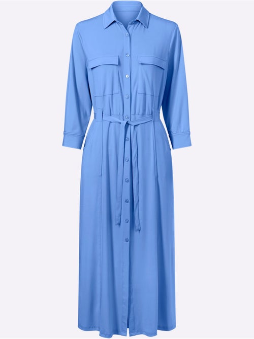 Robe En Jersey Jersey élastique Et Indéformable - Taille Standard - Helline - Kiabi Robe En Jersey Jersey élastique Et Indéformable - Taille Standard - Helline - Kiabi