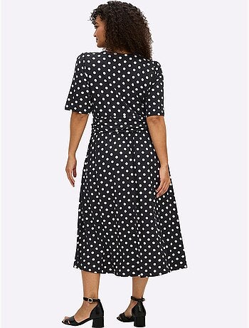 Robe En Jersey Joli Motif à Pois - Taille Standard - Sheego