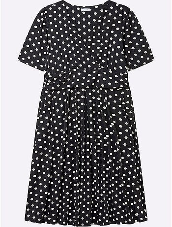 Robe En Jersey Joli Motif à Pois - Taille Standard - Sheego