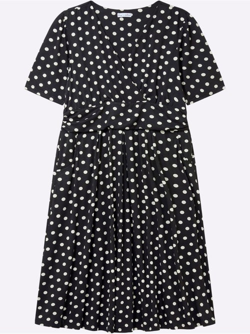 Robe En Jersey Joli Motif à Pois - Taille Standard - Sheego - Kiabi