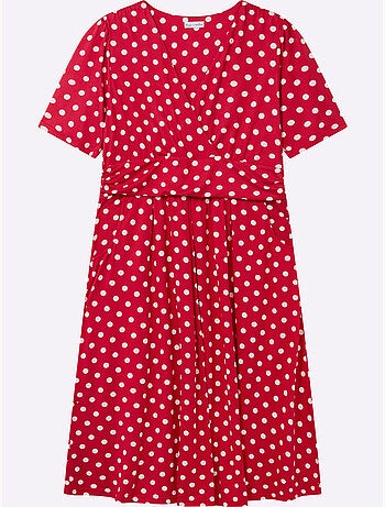 Robe En Jersey Joli Motif à Pois - Taille Standard - Sheego
