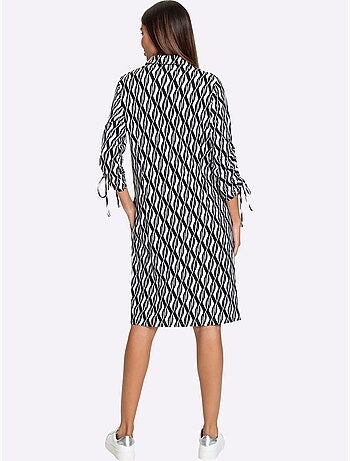 Robe En Jersey Lien Réglable Aux Manches - Taille Standard - Helline