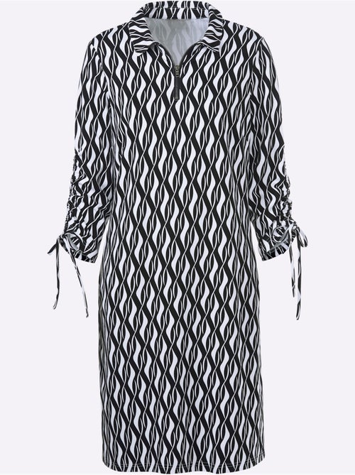 Robe En Jersey Lien Réglable Aux Manches - Taille Standard - helline - Kiabi